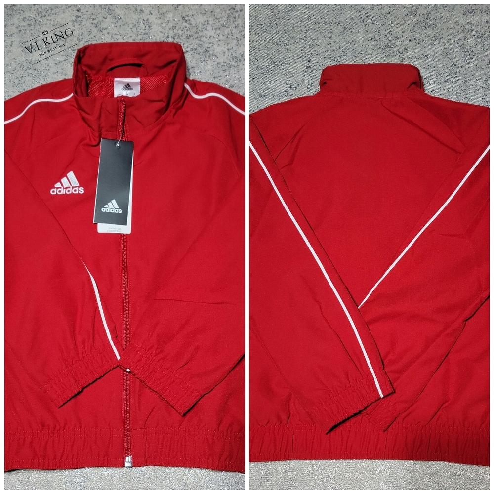 NWT Adidas Core Little Kid's Presentation Jacket (Power Red & White) Size: 2XS